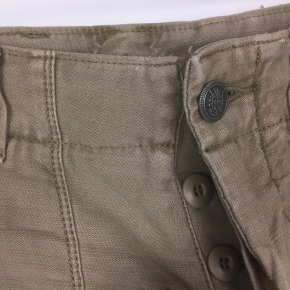 Free People frayed beige cutoff shorts Sz 2 - Picture 4 of 8